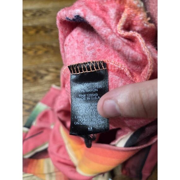 Aviator Nation Tulum Serape Bolt Stitch Sweatshirt in Pink Size M - Picture 4 of 5